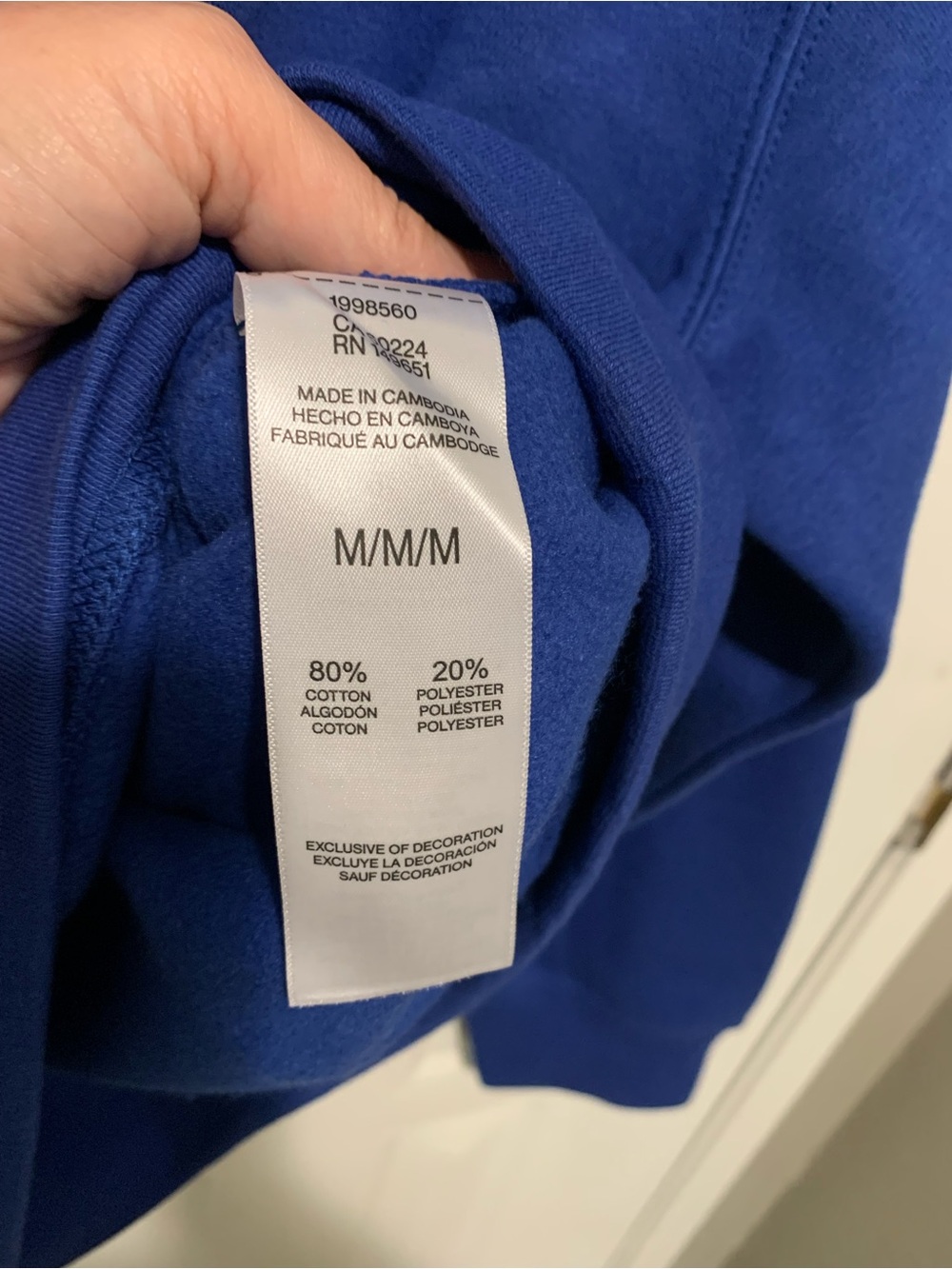 Esprit Royal Blue Crewneck Sweatshirt M - Picture 5 of 5